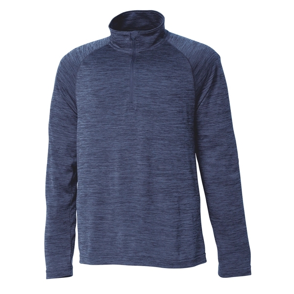 Youth quarter-zip performance pullover sweater made from 100% polyester jersey.... from ASI 44620 Charles River Apparel
