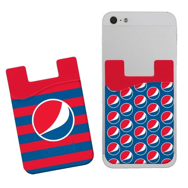 Silicone adhesive pantone matched phone wallet that holds up to three... from ASI 45657 Pop! Promos