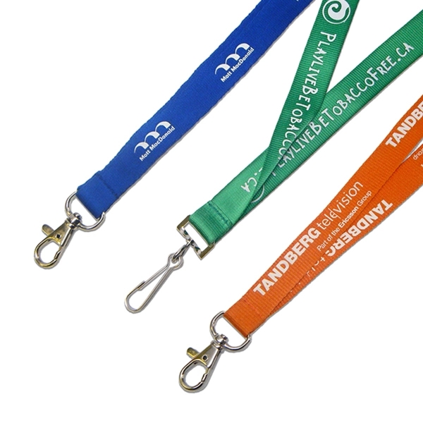 Pantone matched screen print lanyard with endless clip options and multiple... from ASI 45657 Pop! Promos