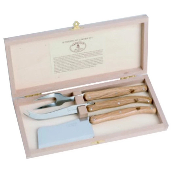 Three-piece cheese tool set with stainless steel blades and caps in... from ASI 55450 Franmara Inc