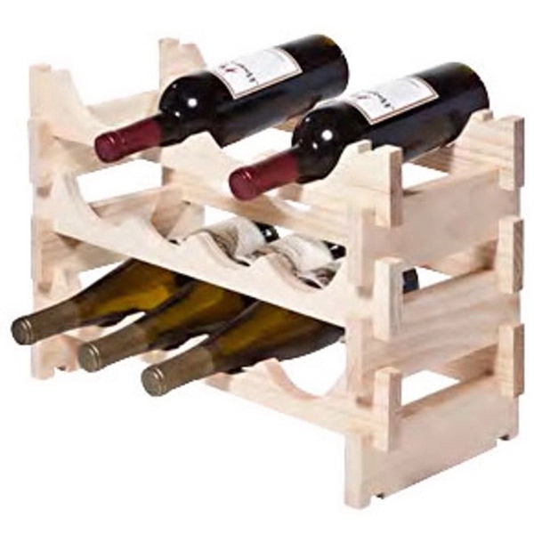 12 Bottle Wine Rack (3 layers of 4 bottles)- Natural.... from ASI 55450 Franmara Inc