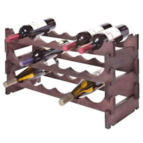 18 Bottle Wine Rack (3 layers of 6 bottles)- Stained.... from ASI 55450 Franmara Inc