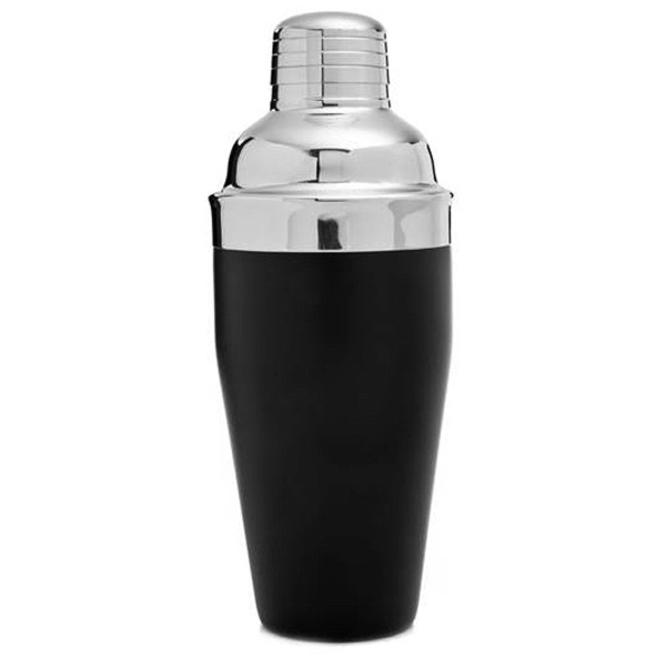 Customizable 24 ounce soft-grip three-piece tavern cocktail set with black rubberized... from ASI 55450 Franmara Inc