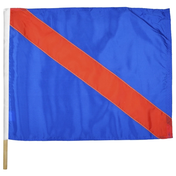 Move to Outside Polyester Auto Racing Flag mounted on 3/4" x... from ASI 80228 Quinn