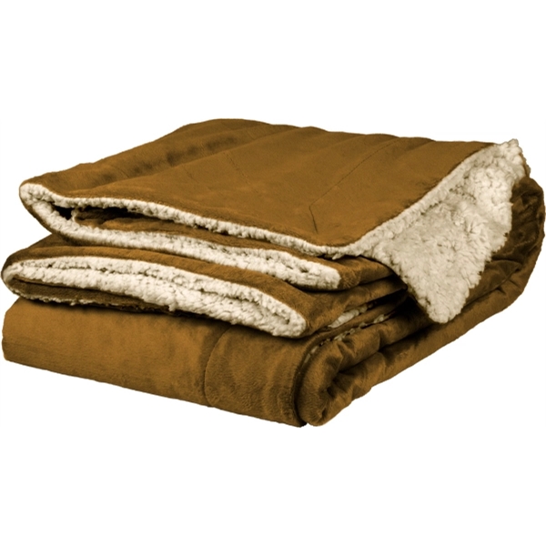 50" x 60" embroidered micro mink sherpa throw.... from ASI 90913 Terry Town
