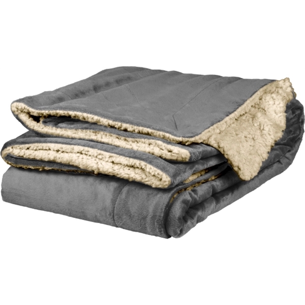50" x 60" embroidered micro mink sherpa throw.... from ASI 90913 Terry Town