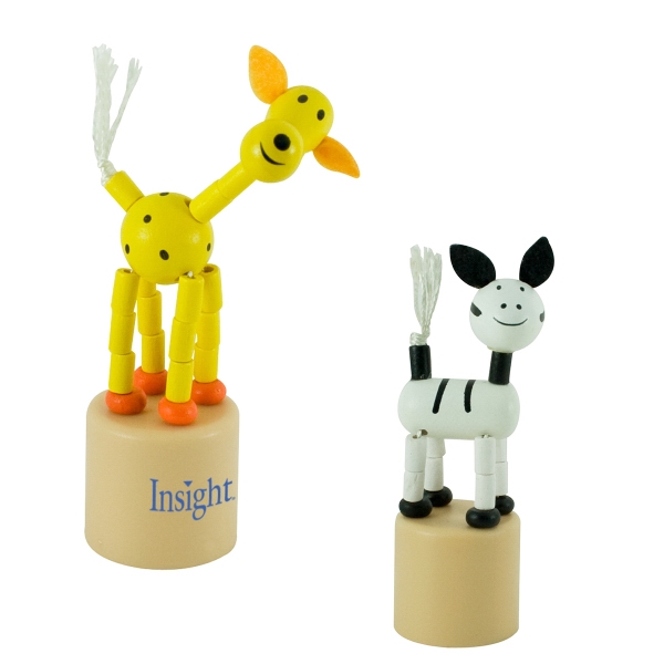 Jointed wooden push up animals... from ASI 79840 The Proinnovative Line / ProInnovative Line