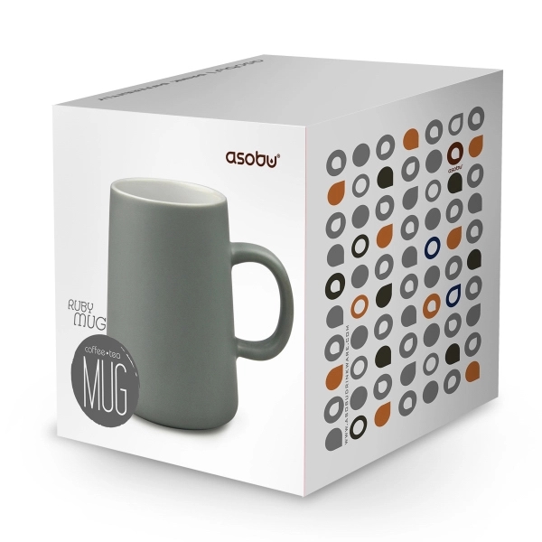 Ruby Mug, sip and savor ceramic mug. 14 oz./414 mL.... from ASI 31518 ADNART / Ad-N-Art