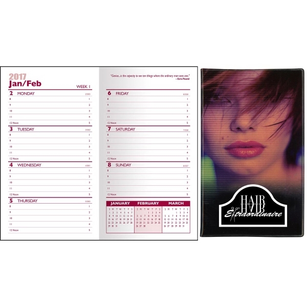 Full color "Themed" Vinyl Cover Pocket Weekly Planner features a 128... from ASI 83770 Royal Industries / Waldor