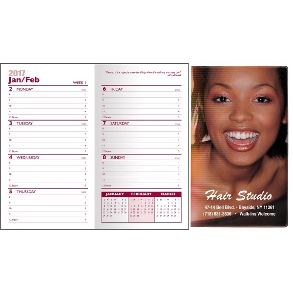 Full color "Themed" Vinyl Cover Pocket Weekly Planner features a 128... from ASI 83770 Royal Industries / Waldor