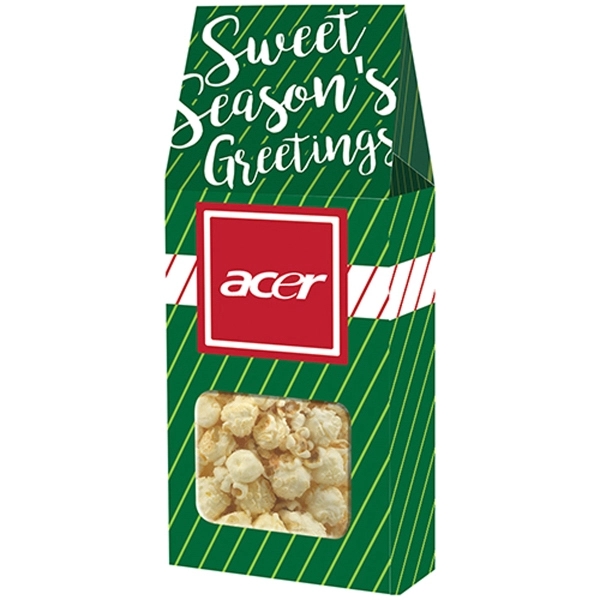 Gable box filled with 1.2 oz. of white cheddar flavored popcorn;... from ASI 71685 Midnite Snax®