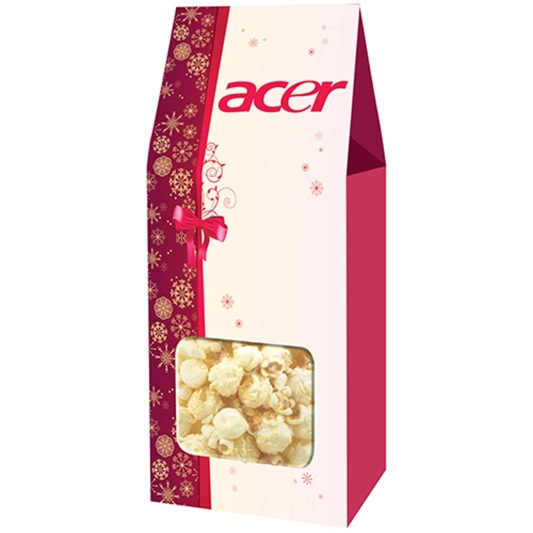 Gable box filled with 1.2 oz. of white cheddar truffle flavored... from ASI 71685 Midnite Snax®
