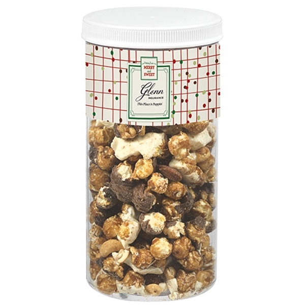 Popcorn tub filled with 17.9 oz. of munch mix popcorn; tub... from ASI 71685 Midnite Snax®
