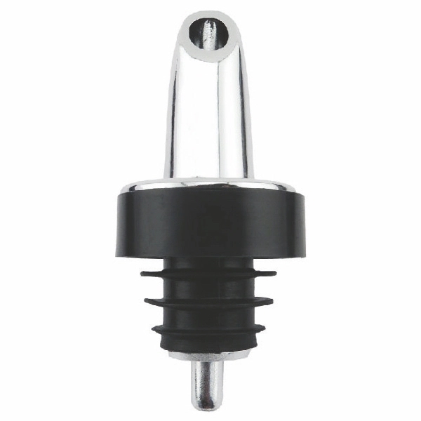 Customizable 3" x 1 1/4" chromed plastic fast speed bottle pourer... from ASI 55450 Franmara Inc