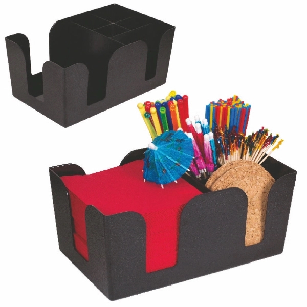 9 3/8" x 5 5/8" x 4 1/8" black plastic bar... from ASI 55450 Franmara Inc