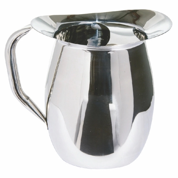 Stainless steel 40-ounce Bell-style commercial pitcher with ice guard and polished... from ASI 55450 Franmara Inc