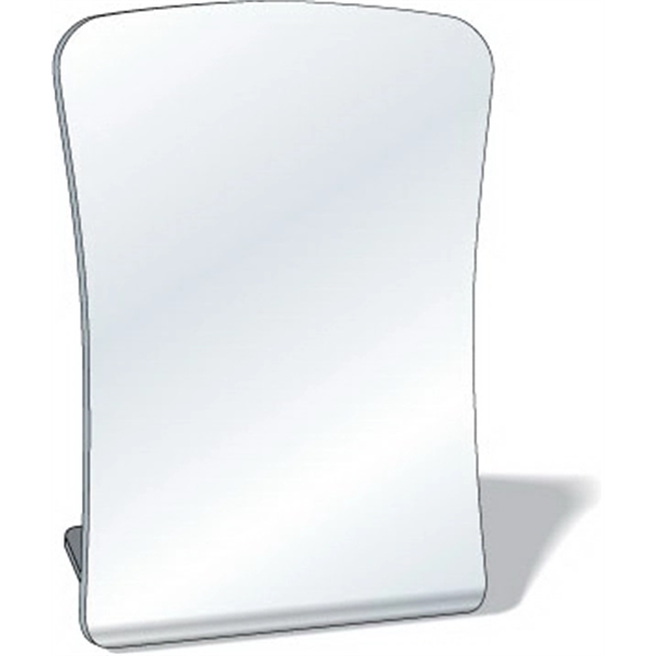 Acrylic mirror with round corners, curved edges and protective film, .080... from ASI 87400 ArtechPro