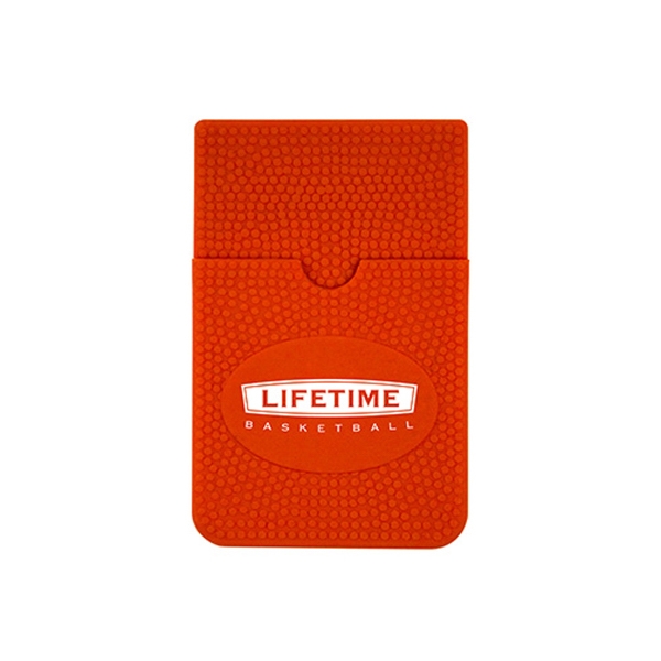 Basketball themed silicone smart wallet with 3 card capacity.... from ASI 90807 Tekweld