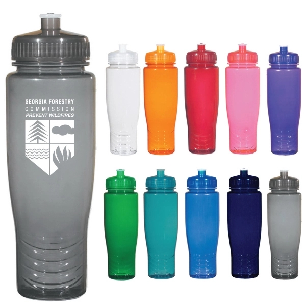 28oz. Poly-Clean Fitness Water Bottle... from ASI 68366 Makana Line LLC / Makana Line LLC