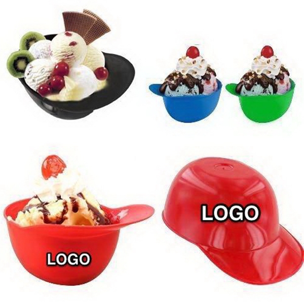 Plastic bowl in the shape of a hockey helmet. ... from ASI 89241 Star Promo, Inc.