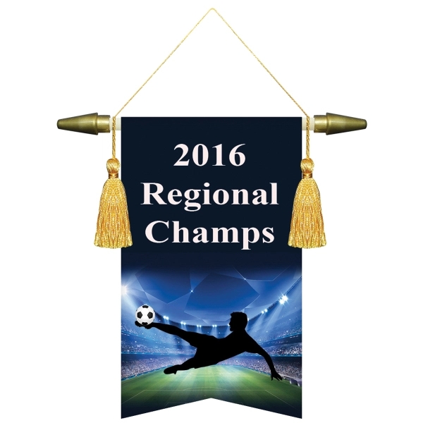 6" x 9" Custom Digitally Printed Podium Banners, Angle Cut without... from ASI 80228 Quinn