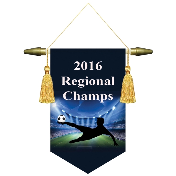 6" x 9" Custom Digitally Printed Podium Banners, V Bottom without... from ASI 80228 Quinn