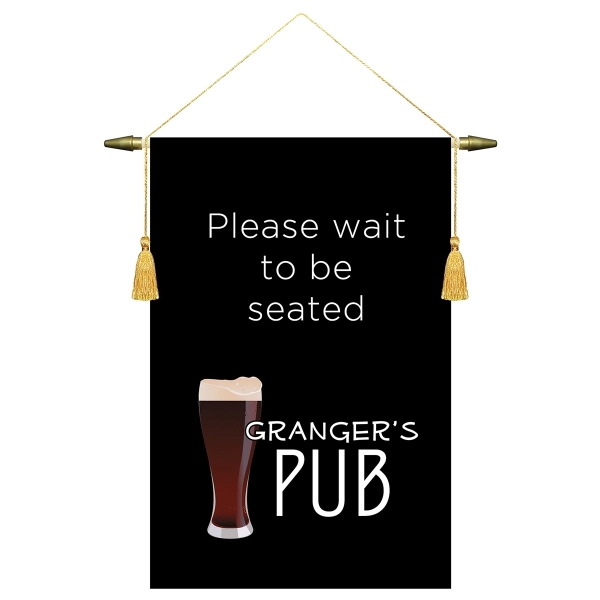 14" x 20" Custom Digitally Printed Podium Banner Straight Bottom without... from ASI 80228 Quinn