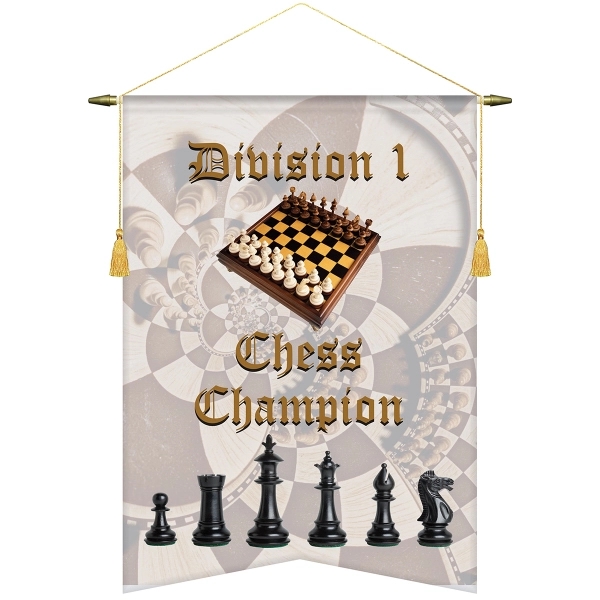 22" x 30" Custom Digitally Printed Podium Banner Angle Cut without... from ASI 80228 Quinn