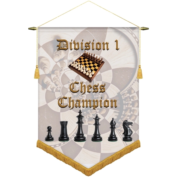 22" x 30" Custom Digitally Printed Podium Banner V Bottom with... from ASI 80228 Quinn