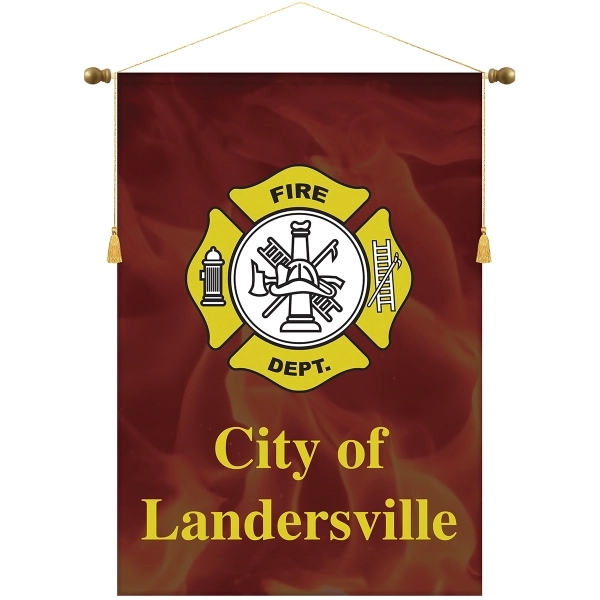 30" x 42" Custom Digitally Printed Podium Banner Straight Bottom without... from ASI 80228 Quinn