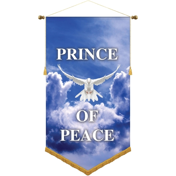 30" x 54" Custom Digitally Printed Podium Banner V Bottom with... from ASI 80228 Quinn