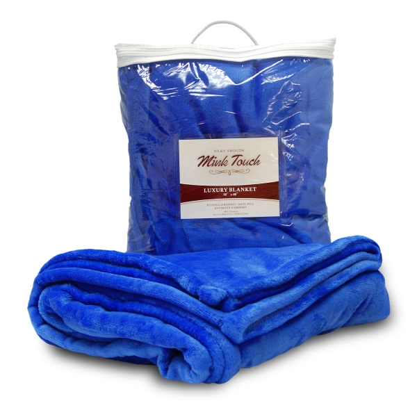 60" x 72" over-sized mink touch luxury blanket in clear zippered... from ASI 90859 Tempo Industries Inc / Tempoline