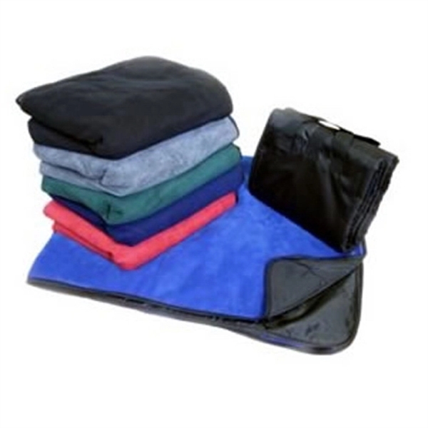 50" x 60" picnic blanket with fleece solid or plaid interior... from ASI 90859 Tempo Industries Inc / Tempoline