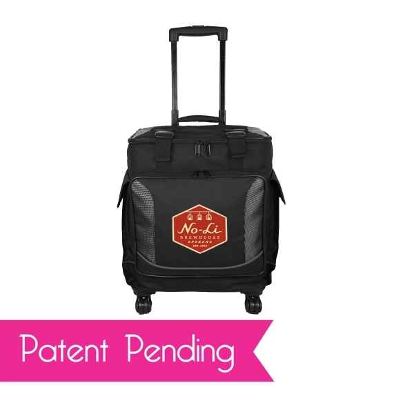 Bottle Cooler made of 600 Denier Polyester with tech dot trim.... from ASI 57702 GoodHopeBags, Inc.