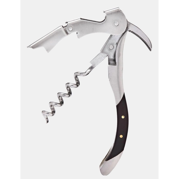 Waiter's corkscrew that features an ebony handle and a double lever.... from ASI 55450 Franmara Inc