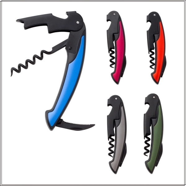 Waiter's corkscrew that is an all-in-one, two-step boot lever with a... from ASI 55450 Franmara Inc