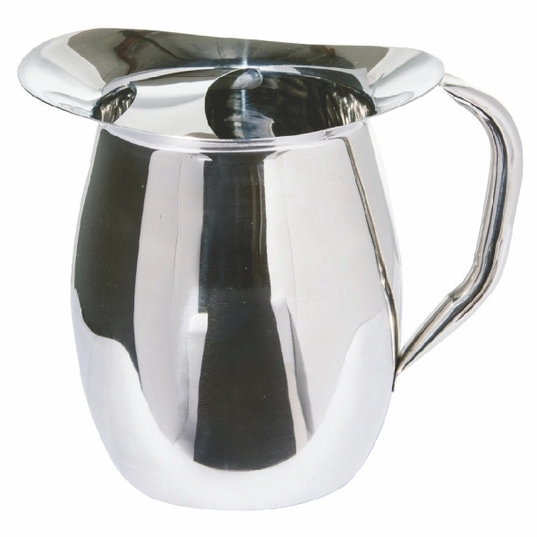 8" x 8" stainless steel 104-ounce Bell-style pitcher with ice guard... from ASI 55450 Franmara Inc