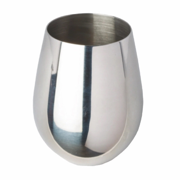 18 oz. polished stainless steel stemless wine glass.... from ASI 55450 Franmara Inc