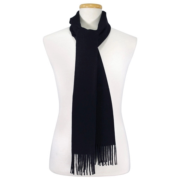 100% navy alpaca winter scarf made in Peru.  Common embellishment... from ASI 98085 Wolfmark
