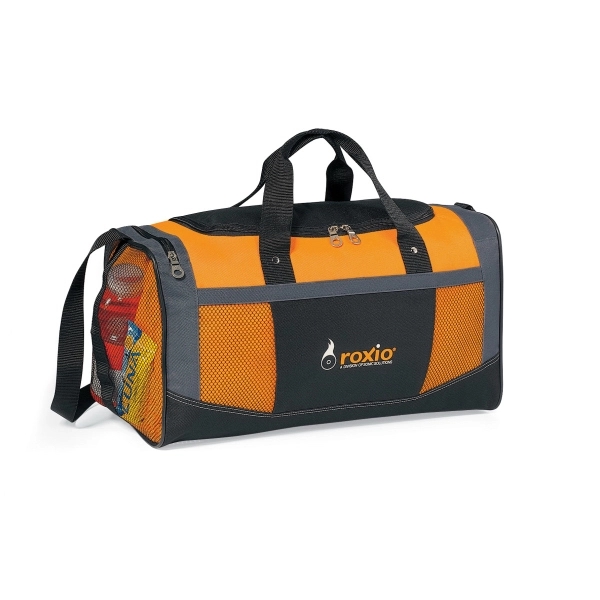 Polyester sport bag with side and front mesh pockets.... from ASI 56070 Gemline / Gemline®