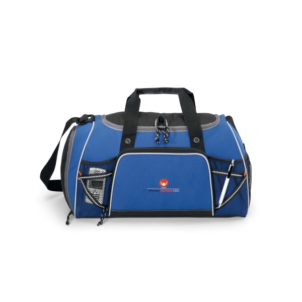 Polyester sport bag with exterior fabric detail for extra storage.... from ASI 56070 Gemline / Gemline®