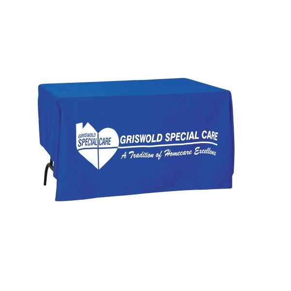 4 ft. draped table cover, 100 x 56 thread count.... from ASI 68707 Marathon Mfg & Supply Co.