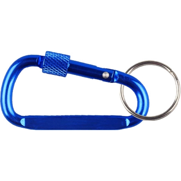 Carabiner with secured screw, solid aluminum construction.... from ASI 74585 Nu Promo International / Nu Promo Line