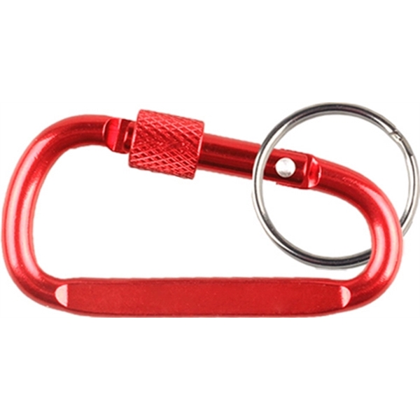 Carabiner with secured screw, solid aluminum construction.... from ASI 74585 Nu Promo International / Nu Promo Line