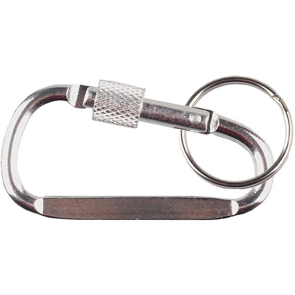 Carabiner with secured screw, solid aluminum construction.... from ASI 74585 Nu Promo International / Nu Promo Line