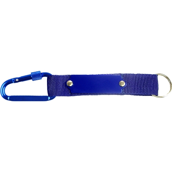 Carabiner with secured screw and metal plate, solid aluminum construction.... from ASI 74585 Nu Promo International / Nu Promo Line