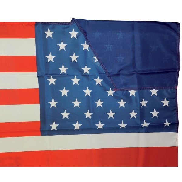 3' x 5' Digitally printed single reverse knitted polyester USA spirit... from ASI 80228 Quinn