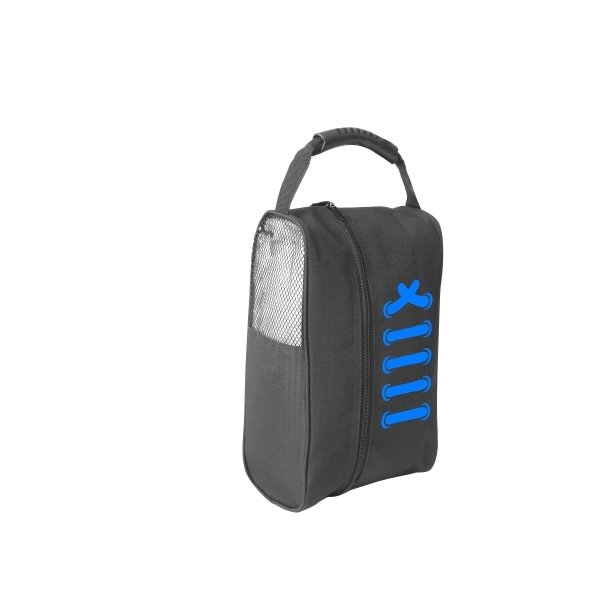 13.5" x 9" x 5" polyester shoe travel bag with zipper... from ASI 37980 Bagworld