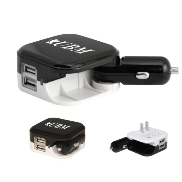 Auto/Wall Power Charger with Dual USB Ports.... from ASI 31570 Advantage Industries / AdVantage Line®