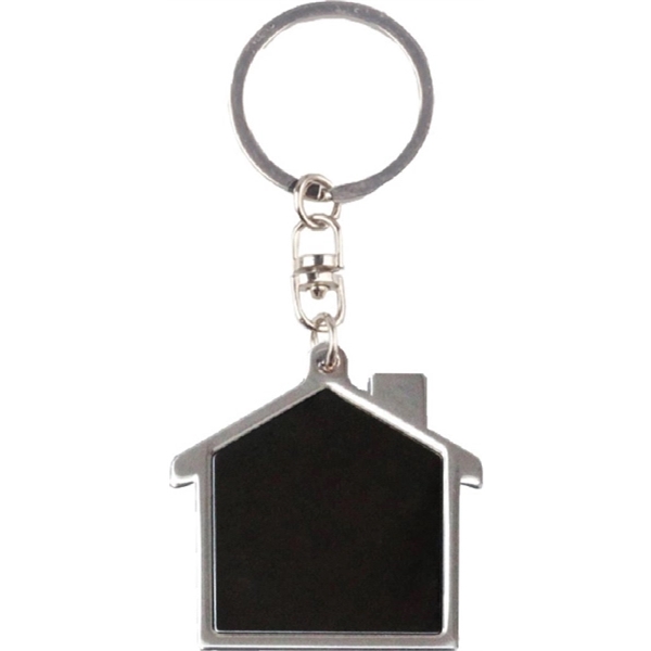 Rectangular shape chrome metal key holder... from ASI 74585 Nu Promo International / Nu Promo Line